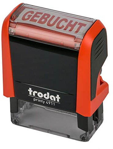 Trodat Printy 4911 feuerrot GEBUCHT ROT