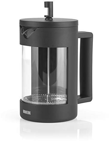 N8WERK Kaffeebereiter Midnight Edition | French Press | 800ml Füllmenge | Für 3-5 Tassen | Klassischer Kaffeegenuss für Zuhause durch vollmundiges Aroma | Edelstahlfilter