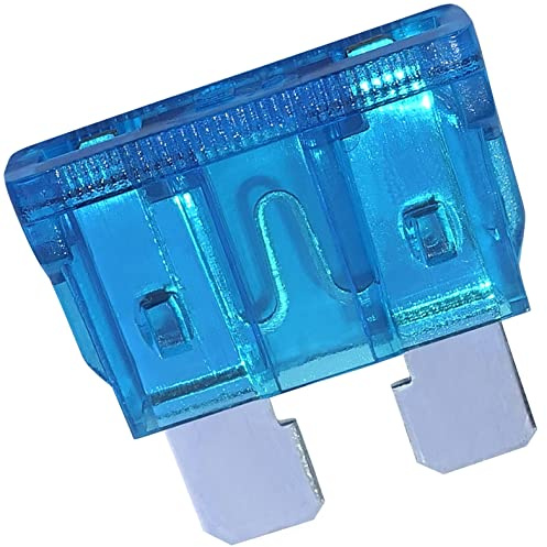 AERZETIX - C53702 - Juego de 10 fusibles enchufable midi 19mm planos - 15A - color: azul - automóvil/vehículo