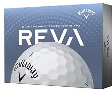 Callaway Golf REVA Golf Ball 2023, Pearl, one dozen