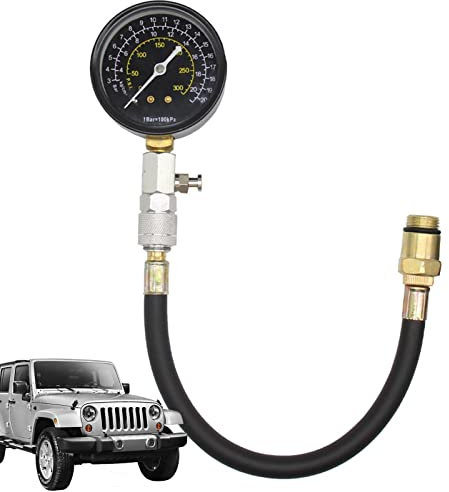 Limitoll 2 Motor-Kompressionstester, zartes Motor-Kompressionsmessgerät, 0–300 PSI Leckdown-Tester, Kompressionsprüfer für Benzinmotoren