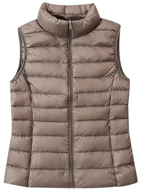 Doudoune Legere sans Manche Femme Gilet Doudoune Légère sans Manches Femme Gilet Duvet Matelassé Veste Doudoune Fine sans Manches Femme Blouson Manteau sans Manche Femme Hiver Grande Taille Chic