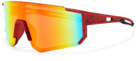 DUOCIYUAN snabba glasögon rave, cykelglasögon solglasögon för pojkar flickor sportglasögon UV400 skydd tonåringar vägcykel glasögon vindtäta, för ungdomar barn cykling löpning baseball