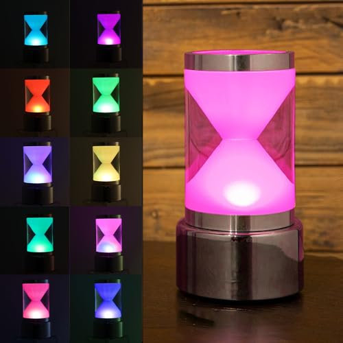 Lampe de chevet LED, lampe de bureau créative sans fil en acrylique, charge USB, 7 couleurs d'éclairage, bar, atmosphère, lampe de table pour bar, chambre à coucher, bureau, salon, restaurant, cadeau