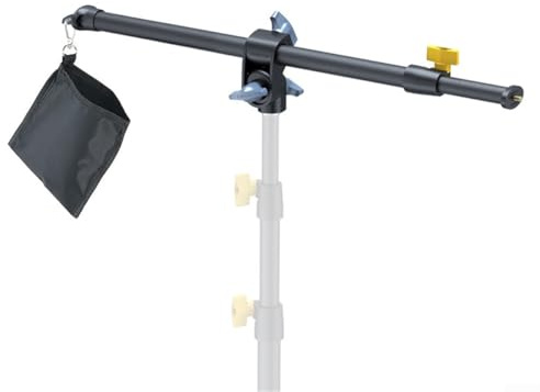 Braccio a treppiede per microfono fotografico, braccio estensibile con sacco di sabbia vuoto, girevole a 180°, compatibile con softbox, ombrelli e luci stroboscopiche