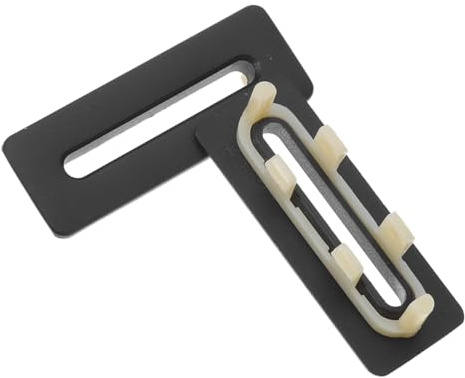 Holibanna Set di 2 coperchi di troppo pieni, in ottone nero opaco, per lavabo, rettangolare, copertura decorativa impermeabile, 2,08 x 0,79 x 0,75 pollici, accessorio per bagno e lavandino