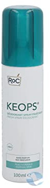 RoC RoC - KEOPS Deodorant Spray Frisch - Antitranspirant - 48 Stunden Wirkung - Alkoholfrei - Parfümfrei - Ohne Treibgas - für die Normale Haut - 100 ml Unparfümiert