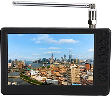 Jectse Portable Pocket 5 Inch Digital TV Color TFT-LED with USB,1500mAh Rechargeable lithium battery,support for analog TV, digital Television and ATV