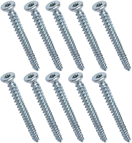 AERZETIX - C48383 - Satz von 10 Schraubanker betonschrauben ankerschrauben direkt für beton Ø7.5x80mm senkkopf konisch - mit abdruck stern T30 - direkte befestigung ohne dübel