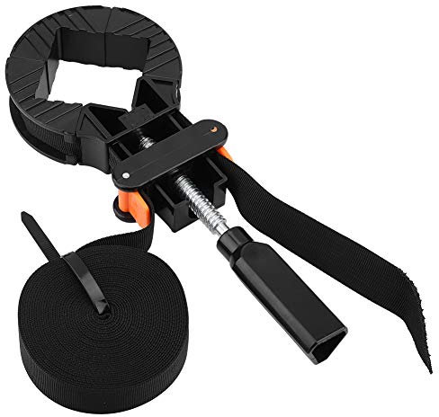 Ejoyous Pince d'Angle Réglable, 6m Presse à Cadre à Sangle Pince de Coin à 4 Mâchoires Pince à Angle Droit Support de Cadre