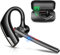 New bee Bluetooth Headset V5.2, Bluetooth Earpiece Handsfree with Dual ENC Mic Mute, Single Headset Wireless Earpiece 24 Hrs Talk 180 Days Standby for Driving/Business/Office with Android iOS Laptop