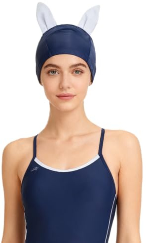 Bonnet de Bain en PU Imperméable Bonnet de Natation pour Cheveux Longs Courts Bouclés Bonnet de Bain pour Femme Fille Bonnet de Spa Mignon Chapeau de Natation à Haute élasticité Bonnet de Piscine