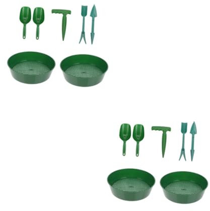BESPORTBLE 1ensemble Outils De Jardinage De Tamis Et Pelles pour Cultivation Pratique pour Séparer Sol Et Débris Kit Complet De Jardinage avec Outil De Transplantation Et Puncher à Terre