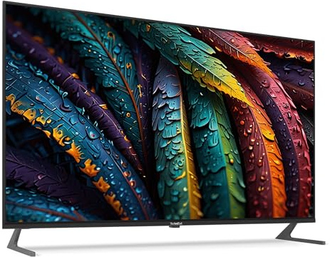 TechniSat TV 65 UHD - 65 Zoll/164 cm 4K/UHD Smart Fernseher (Triple Tuner, WLAN, Streaming Apps, Bluetooth, USB Recording, Timeshift, 2 x 10 Watt) Schwarz