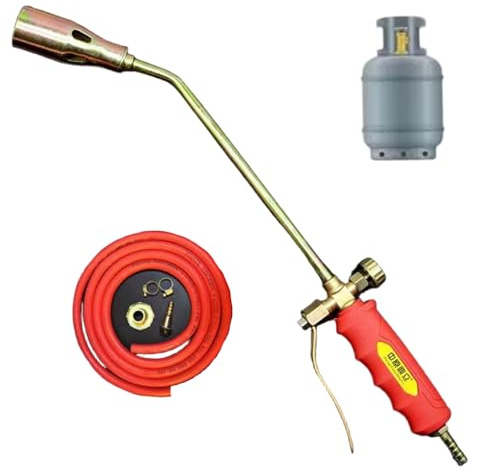 Bruciatore per erbacce, torcia per erbacce, bruciatore a propano Biswitch portatile con tubo da 6, 6 piedi e impugnatura antiscivolo per giardino, legno, ghiaccio, neve, strada