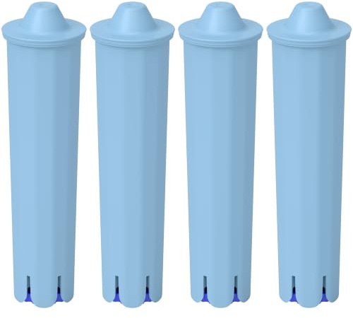Set 4x Premium Filtro de Agua Compatible con Jura 201606, 24228, 24231, 67007, 71311, 71312, A1 Cafetera Automática, Máquina de Espresson | 4 Piezas, Filtros, Repuestos, Accesorios