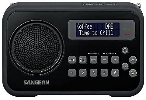 Sangean DPR-67 DAB+ UKW Tragbares Radio, Tischenradio, Digitalradio - Schwarz