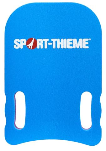 Sport-Thieme Schwimmbrett Push | Extra Starkes 3-lagiges PE-Schaum Material | Robust und langlebig | 2 Grifflöcher und Griffmulden | Blau