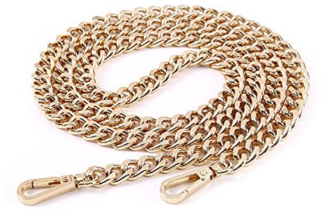 Metall Taschenkette Geldbörsen Riemen Kette Schulterriemen für Tasche Handtaschen Crossbody 120cm (Gold)