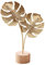 Blätter Deko Statue,Deko Aufsteller,Modern Wohnung Dekoartikel Skulpturen,Statuen Ornament mit Holz Basis,Modern Dekoration,Tischdeko,Geschenke für Büro,Bücherregal,Wohnzimmer,Schlafzimmer,B