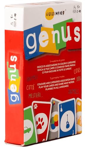 GIOCOIMPARO GENUS Vocabolario e Categorizzazione Gioco Educativo dai 5 ai 99 anni