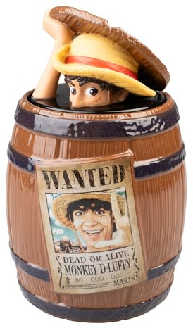 Grupo Erik Biscuit Jar - One Piece Manga Gifts For Adults & Kids | Cookie Jar, Sweet Jars, Airtight Food Storage Container, Kitchen Decor | One Piece Merch