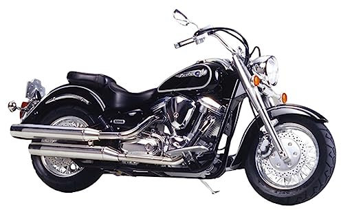 TAMIYA 14080 - 1:12 Yamaha XV1600 Road Star 1999, Modellbau, Plastik Bausatz, Basteln, Hobby, Kleben, Plastikbausatz, Schwarz / Weiß
