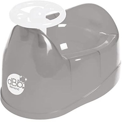 dBb Remond Pot Bébé - Toilettes Apprentissage de la Propreté Enfant – Pot Toilette Bébé - Toilette Portable Enfant - H23 x L34 x l25 cm - Gris translucide