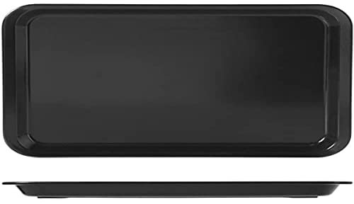 H&H Vassoio con Bordo, 30x20x2 cm, Melamina, Nero, 20x30x2 cm