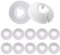 12Pcs Radiator Pipe Covers Pipe White Plastic Radiator Pipe Collars Hole Cover Radiator Floor Pipe Cover Decoration Radiator Collars Radiator Pipe Sleeve Cover for 14-15-16mm Diameter Pipe Wall Cover