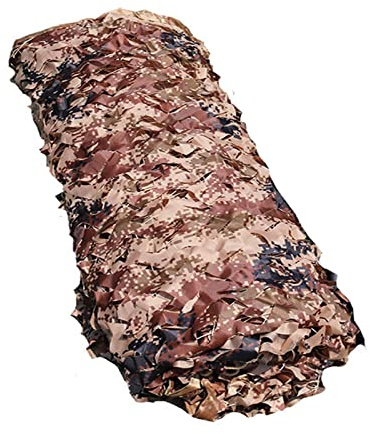 ZXCASDF Camouflage Netting,Camo Netting,Military Camouflage Netting,with Mesh Backing,Sunshade Fence Net,Great for Hunting,Shooting,Duck Blind,Covering,Party Decoration,Camping,4*20(13.12*65.62ft)