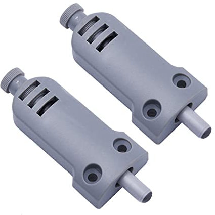 KANGQL Türdämpfer, 2 x Türschließer, Puffer für Türen, Kleiderschrank, Schrank, Schrank, sanft schließend, Küche, Türstopper, Schublade, Grau