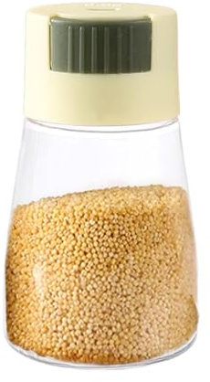 Shaker Jars – Shaker Shaker Powder Sugar Shaker Seal Dust Proof Dispenser per condimento Saliera | Contenitore per sale con design a pressione per sale grosso e pepe bianco/nero per cucina o viaggio