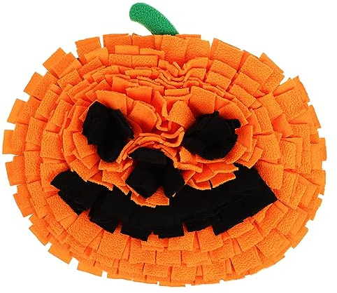 BESTonZON Tappetino Da Annusare Per Cani Forma Di Zucca Cuscino Da Addestramento Per Animali Domestici Stimolazione Mentale Mangiatoia Lenta