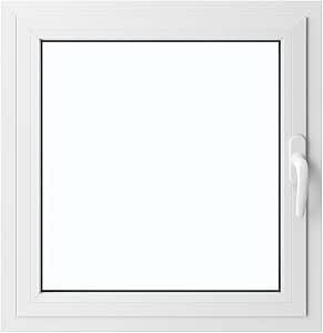 Finestra in Alluminio a Taglio Freddo – Colore Bianco – Completa di Maniglia, Vetro Antifortunistico Visarm 33.1 – Varianti 50x50 cm e 60x40 cm – LEMAG SRL (50x50)