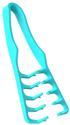 Pettine per capelli con pinza per sollevamento delle radici, pettine a denti larghi per ricci Pettini volumizzanti per acconciature a denti larghi