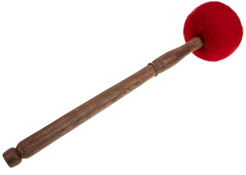 ELAYARD Accessorio Campane Impugnare da Meditazione e Facile per Portatile Bastone Ciotola Sonora in Feltro Legno Maglio Tibetane Studio