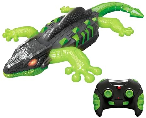 Générique Lézard à Distance grimpe au Mur – Chenille d'escalade – Jouet d'animaux télécommandé avec lumière – pour Chaussettes de Noël, Jeux à la Maison, fête, Verre, extérieur, Salon, Vacances