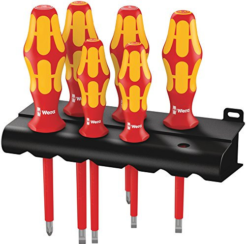 Wera 05006145001 160i Kraftform PlusSerie 100 Rack Screwdriver Set - Silver (6-Piece)