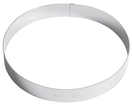 Paderno 47530-24 Anello per Torte Cm 24, Acciaio Inox