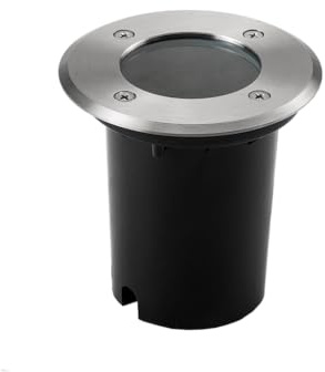 LAMPO Spot de terrasse - Diametre : 120 mm - Décor : Acier inoxydable - Hauteur encastrement : 104 mm - Indice de protection : IP65 - Longueur de câble : 1000 mm