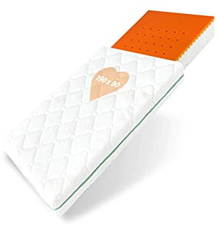 BestCare Visco Junior Kindermatratze Babymatratze Matratze Kaltschaummatratze 90x190 x13cm Viskoelastische Memory-Schaum waschbarer Aloe Vera Bezug Standard 100 by Oeko-TEX