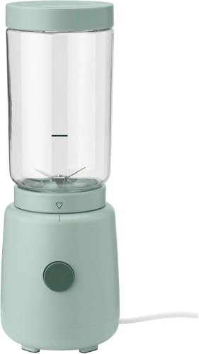 Stelton FOODIE Blender à Smoothie - mousseur à lait, extracteur jus de fruits et légumes - blender chauffant en plastique et acier inoxydable - Récipient/Bol à boisson amovible - 500ml, Vert clair
