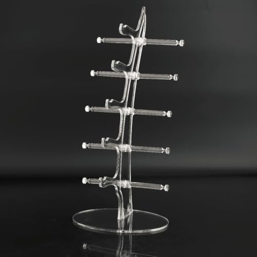 POFET Soporte para gafas de sol acrílico transparente para exhibición minorista