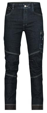 DASSY® Osaka Stretch-Arbeitsjeans - Größe 52 - JEANSBLAU/SCHWARZ