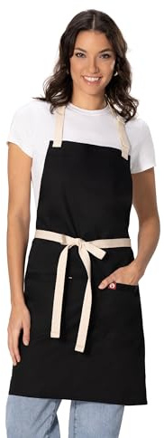 Chef Works Unisex Ridgewood Apron, Black, One Size, Black, One size