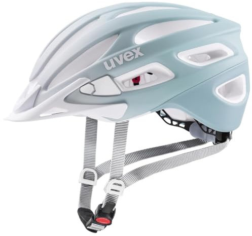 uvex True cc - Leichter Allround-Helm für Damen - individuelle Größenanpassung - erweiterbar mit LED-Licht - Papyrus-Peacock matt - 52-55 cm