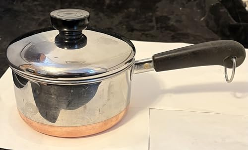 Vintage Revere 1 Qt. Saucepan Copper Clad With Lid
