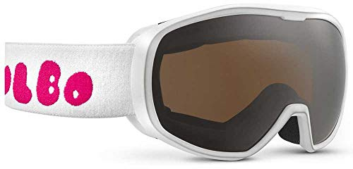 Julbo Spot - Maschera da Sci per Bambina, 3-6 Anni, Colore: Bianco