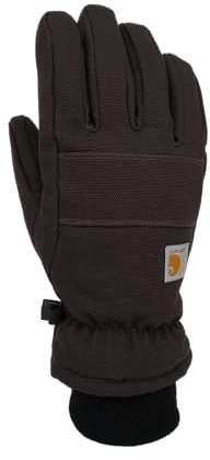 Carhartt Guante de Punto de Piel sintética con Aislamiento de Pato Clima frío, Negro, XL para Hombre